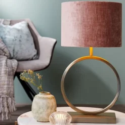 Lampenkappen & -Voeten<Light - Living Light & Living Lampenvoet Liva Goud - E27 - 37 cm hoog