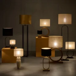 Lampenkappen & -Voeten<Light - Living Light & Living Lampenvoet Liva Zwart - E27 - 42 cm hoog