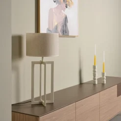 Lampenkappen & -Voeten<Light - Living Light & Living Lampenvoet Mace Creme - E27 - 46 cm hoog