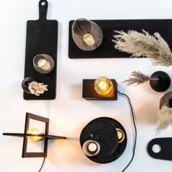 Lampenkappen & -Voeten<Light - Living Light & Living Lampenvoet Mace Zwart - E27 - 35 cm hoog