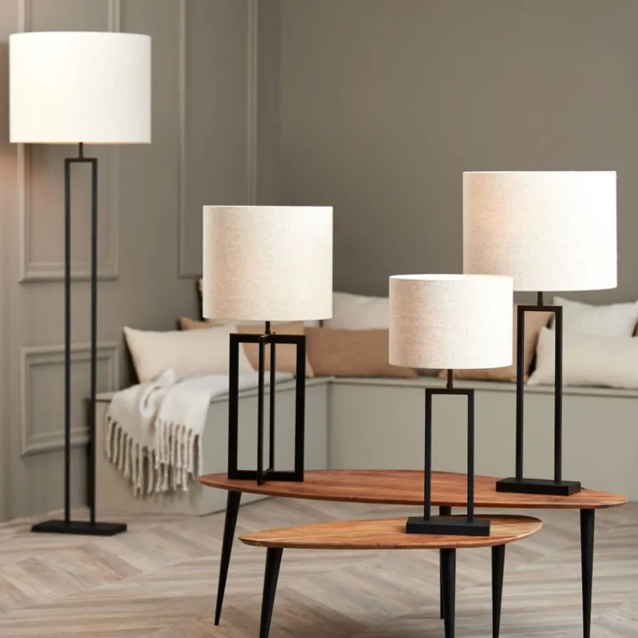 Lampenkappen & -Voeten<Light - Living Light & Living Lampenvoet Shiva Zwart - E27 - 141 cm hoog