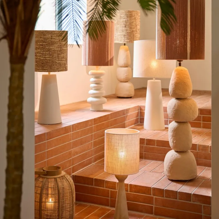 Lampenkappen & -Voeten<Light - Living Light & Living Lampenvoet Yelos Creme - E27 - 35 cm hoog