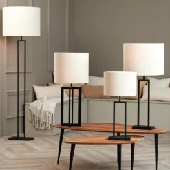Lampenkappen & -Voeten<Light - Living Light & Living Lampvoet Shiva Zwart - E27 - 41 cm hoog