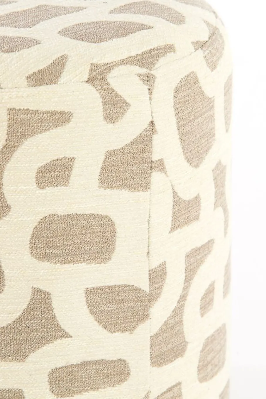 Poefs & Krukjes<Light - Living Light & Living Poef Davonte Taupe / Beige - Ø 40 cm