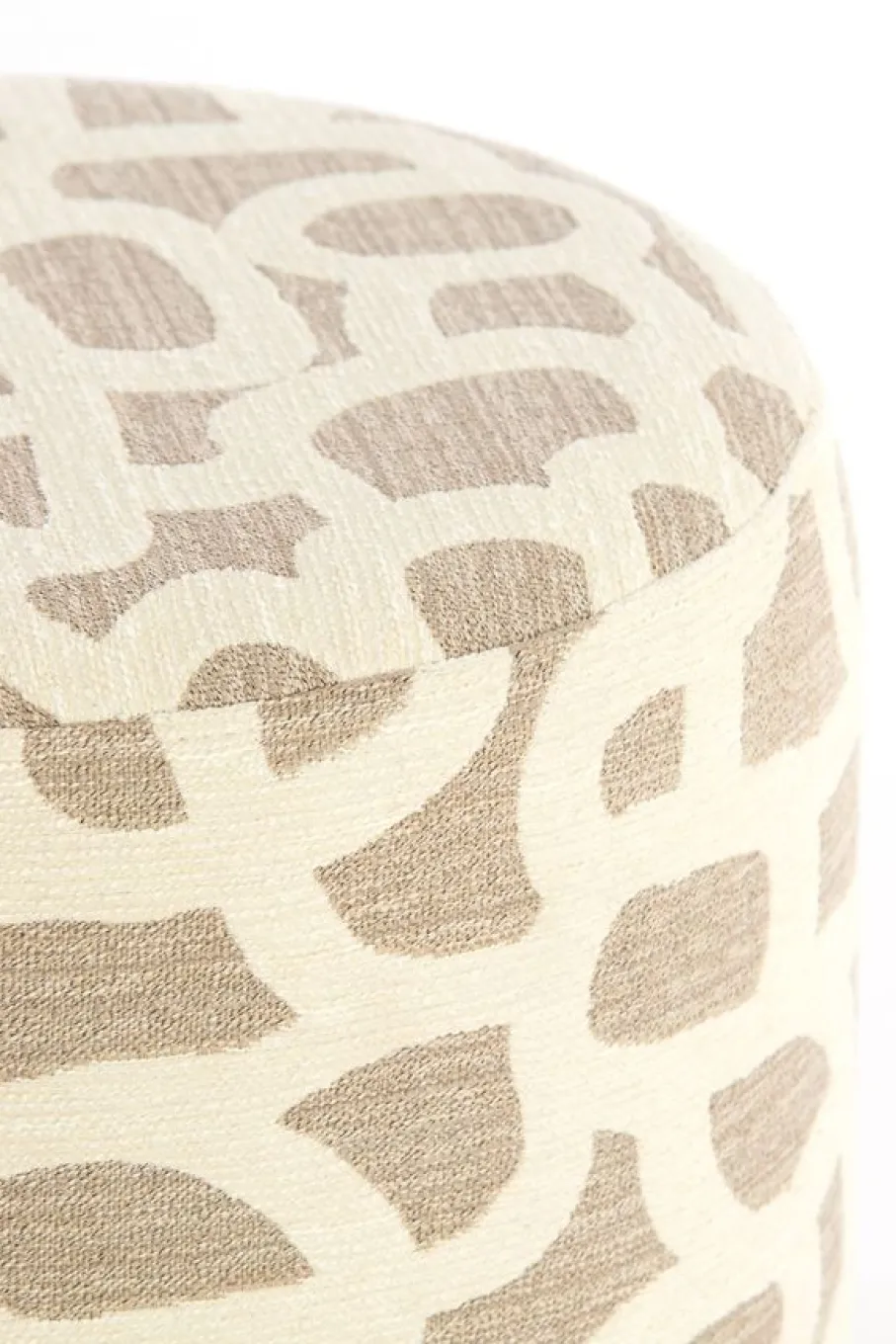 Poefs & Krukjes<Light - Living Light & Living Poef Davonte Taupe / Beige - Ø 40 cm