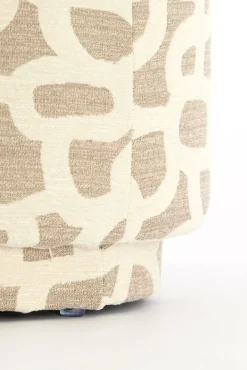 Poefs & Krukjes<Light - Living Light & Living Poef Davonte Taupe / Beige - Ø 40 cm