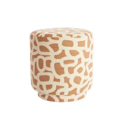 Poefs & Krukjes<Light - Living Light & Living Poef Davonte Terra / Crème - Ø 40 cm