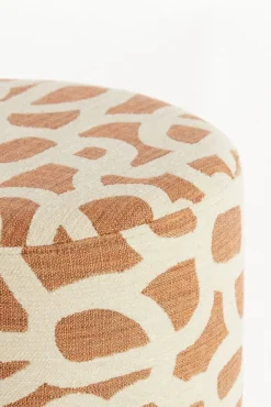 Poefs & Krukjes<Light - Living Light & Living Poef Davonte Terra / Crème  - Ø 40 cm
