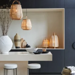 Tafellampen<Light - Living Light & Living Tafellamp Jacinto Naturel - E27 - 42 cm hoog