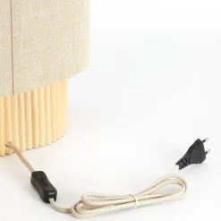 Tafellampen<Light - Living Light & Living Tafellamp Laslo Naturel - E27 - 45 cm hoog