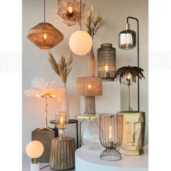 Tafellampen<Light - Living Light & Living Tafellamp Lazar Brons - E27 - 42 cm hoog