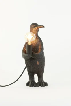 Dierenlampen|Tafellampen<Light - Living Light & Living Tafellamp Penguin Zwart - E14 - 34 cm hoog