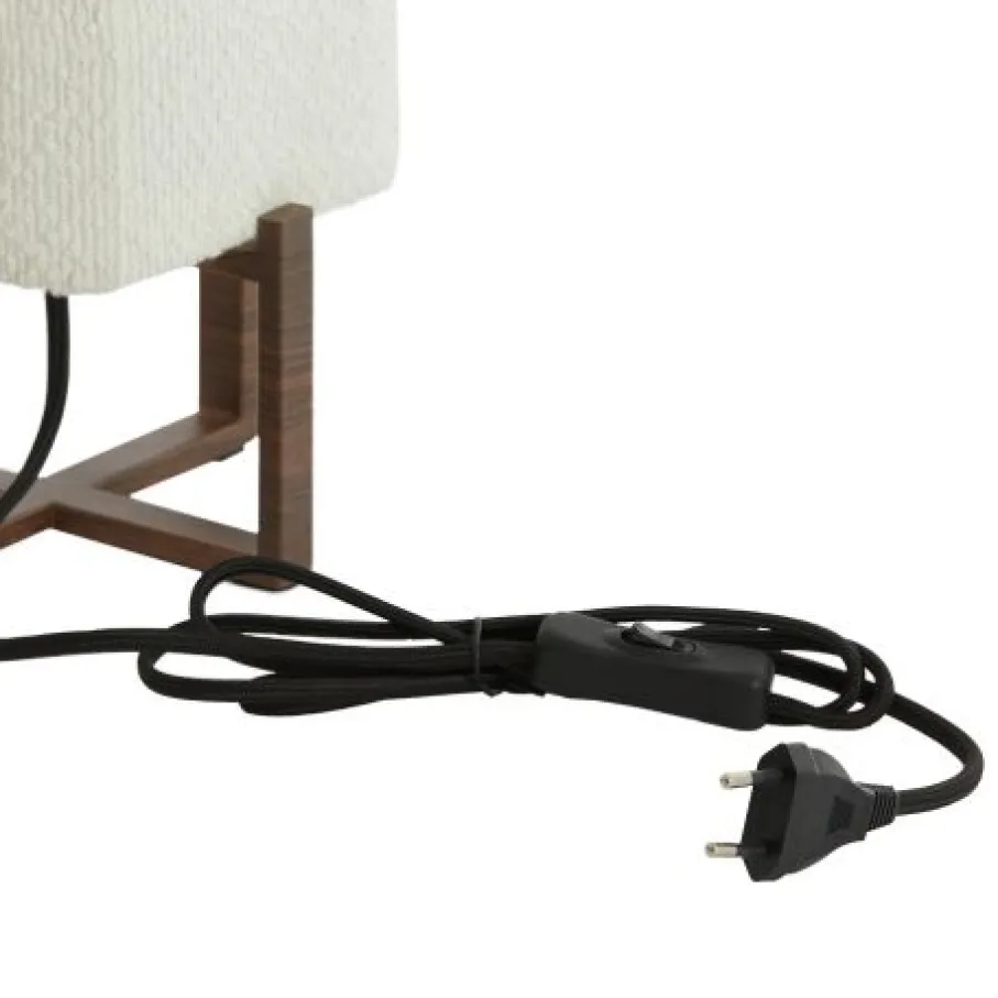 Tafellampen<Light - Living Light & Living Tafellamp Wyn Crème / Bruin - E27 - 39 cm hoog