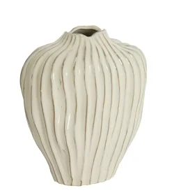Vazen & Potten<Light - Living Light & Living Vaas Vechhia Crème - 35 cm hoog