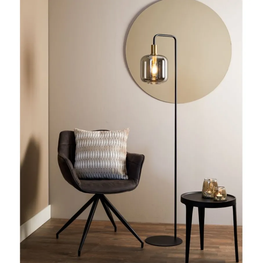 Vloerlampen<Light - Living Light & Living Vloerlamp Lekar Zwart - E27 - 155 cm hoog