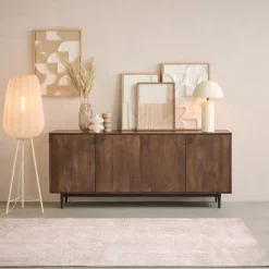 Vloerlampen<Light - Living Light & Living Vloerlamp Plumeria Zand - E27 - 132 cm hoog