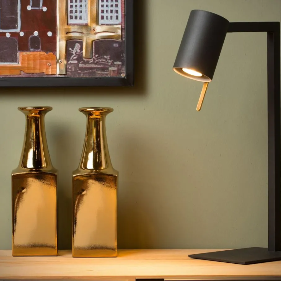Bureaulampen<Lucide Bureaulamp Lesley Zwart - GU10 - 50 cm hoog