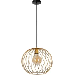 Hanglampen<Lucide Hanglamp Danza Goud - E27 - Ø 40 cm