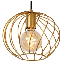Hanglampen<Lucide Hanglamp Danza Goud - E27 - Ø 25 cm