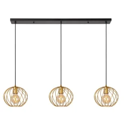 Hanglampen<Lucide Hanglamp Danza Goud - 3 x E27 - 130 cm breed