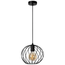 Hanglampen<Lucide Hanglamp Danza Zwart - E27 - Ø 25 cm