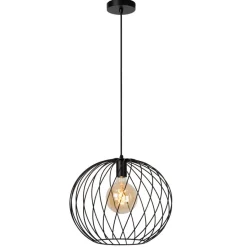 Hanglampen<Lucide Hanglamp Danza Zwart - E27 - Ø 40 cm