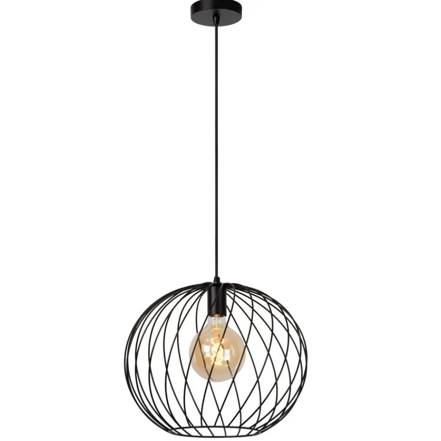 Hanglampen<Lucide Hanglamp Danza Zwart - E27 - Ø 40 cm
