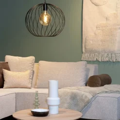 Hanglampen<Lucide Hanglamp Danza Zwart - E27 - Ø 40 cm