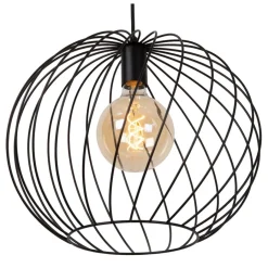 Hanglampen<Lucide Hanglamp Danza Zwart - E27 - Ø 40 cm