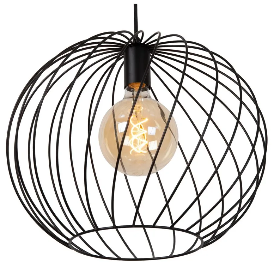 Hanglampen<Lucide Hanglamp Danza Zwart - E27 - Ø 40 cm