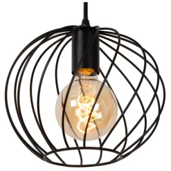 Hanglampen<Lucide Hanglamp Danza Zwart - 3 x E27 - Ø 50 cm