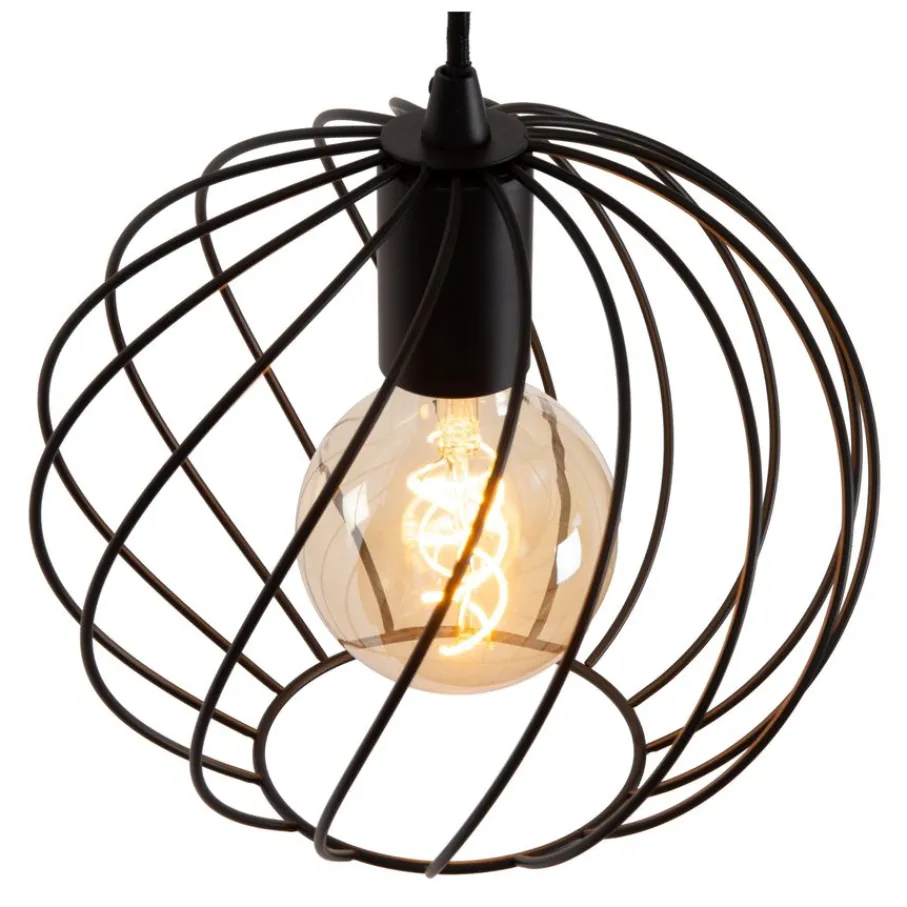 Hanglampen<Lucide Hanglamp Danza Zwart - 3 x E27 - Ø 50 cm
