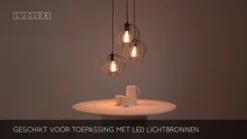 Hanglampen<Lucide Hanglamp Danza Zwart - 3 x E27 - Ø 50 cm