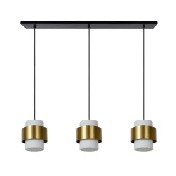 Hanglampen<Lucide Hanglamp Firmin Goud - 3 x E27 - 110 cm breed