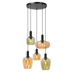 Hanglampen<Lucide Hanglamp Ilona Multi - 5 x E27 - Ø 65 cm