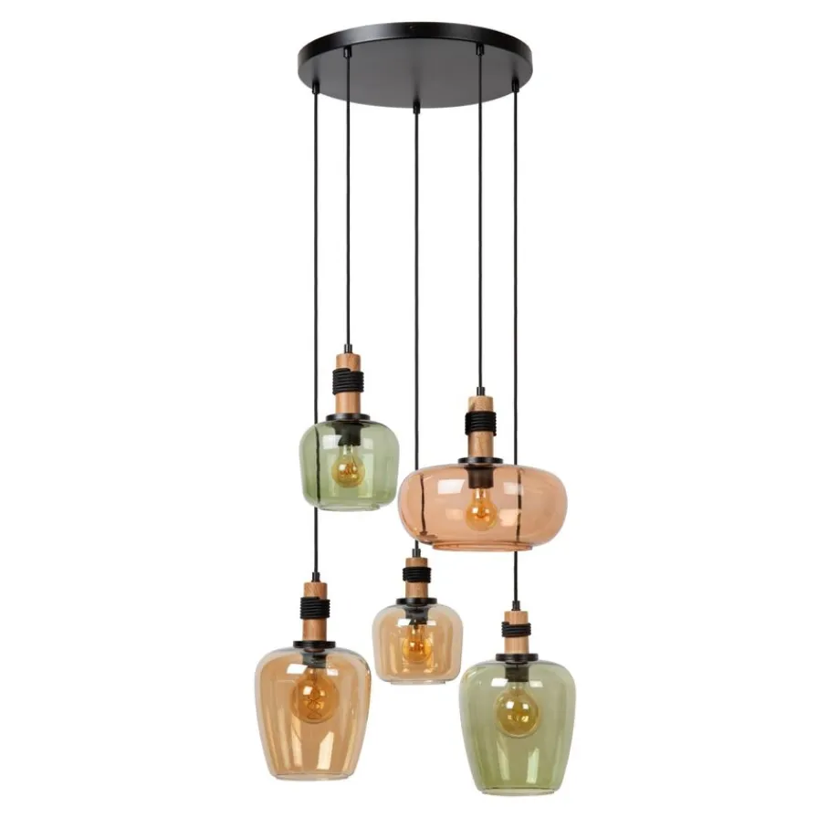 Hanglampen<Lucide Hanglamp Ilona Multi - 5 x E27 - Ø 65 cm