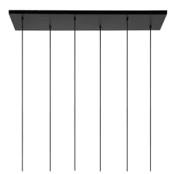 Hanglampen<Lucide Hanglamp Joanet Zwart - 6 x E27 - 132 cm breed