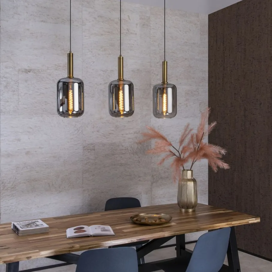 Hanglampen<Lucide Hanglamp Joanet Zwart - 3 x E27 - 110 cm breed