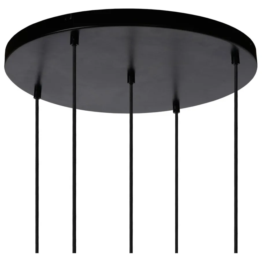 Hanglampen<Lucide Hanglamp Joanet Zwart - 5 x E27 - Ø 66 cm