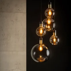Hanglampen<Lucide Hanglamp Julius Zwart - 5 x E27 - Ø 50 cm