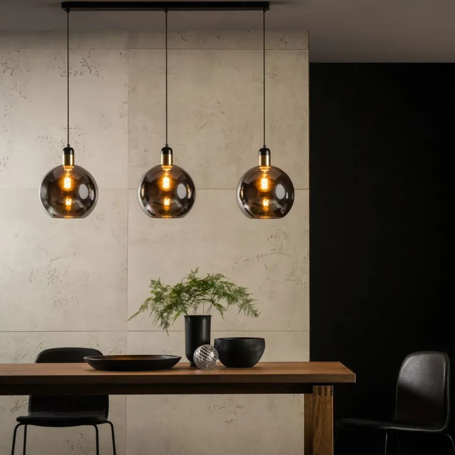 Hanglampen<Lucide Hanglamp Julius Zwart - 3 x E27 - 105 cm breed