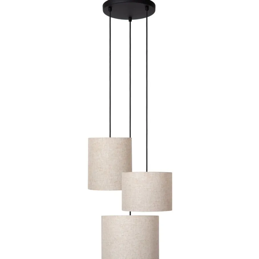 Hanglampen<Lucide Hanglamp Maya Beige - 3 x E27 - Ø 46 cm