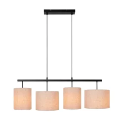 Hanglampen<Lucide Hanglamp Maya Beige - 4 x E27 - 107 cm breed