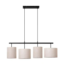 Hanglampen<Lucide Hanglamp Maya Beige - 4 x E27 - 107 cm breed