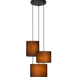 Hanglampen<Lucide Hanglamp Maya Zwart - 3 x E27 - Ø 46 cm