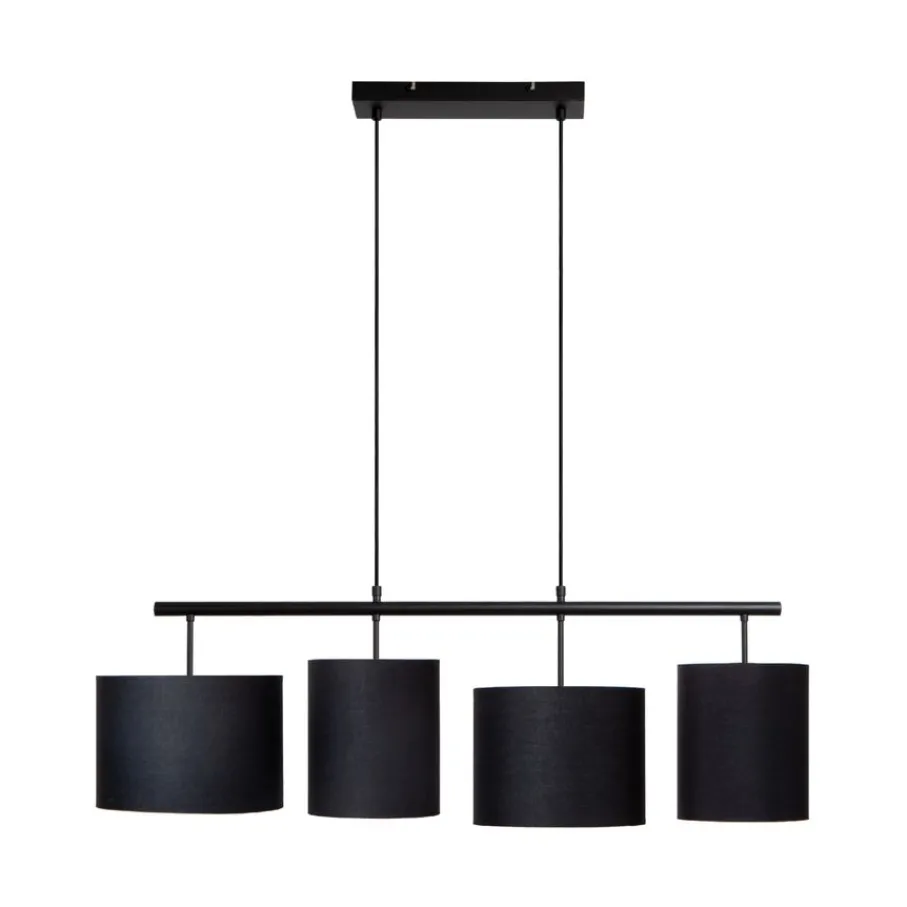 Hanglampen<Lucide Hanglamp Maya Zwart - 4 x E27 - 107 cm breed