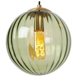 Hanglampen<Lucide Hanglamp Monsaraz Groen - E27 - Ø 25 cm