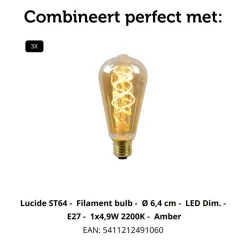 Hanglampen<Lucide Hanglamp Monsaraz Multi - 3 x E27 - Ø 35 cm