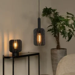 Hanglampen<Lucide Hanglamp Rafal Grijs - E27 - Ø 20 cm