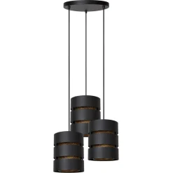 Hanglampen<Lucide Hanglamp Rosas Zwart - 3 x E27 - Ø 43 cm breed